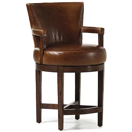 Melrose Barrel Back Bar Stool